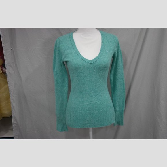 Old Navy Perfect Fit Small Heather Seafoam Green Knit Sweater - Picture 2 of 4